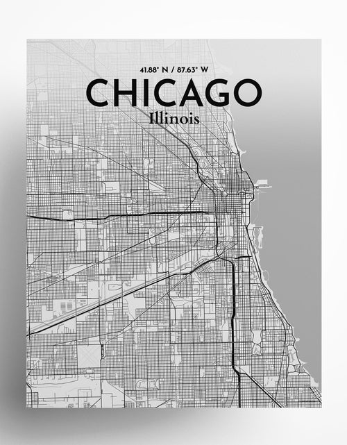 Load image into Gallery viewer, Chicago City Map Poster
