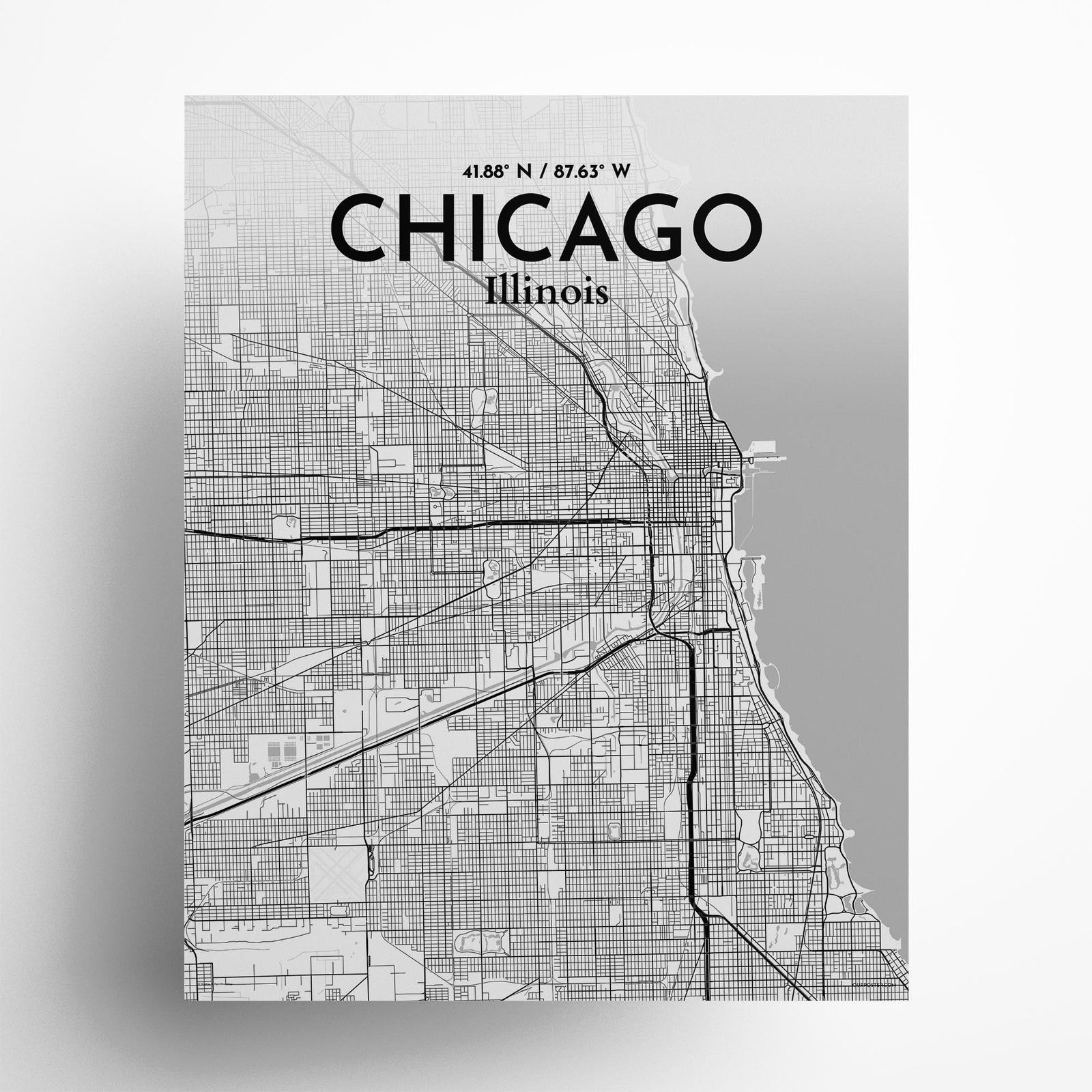 Chicago City Map Poster