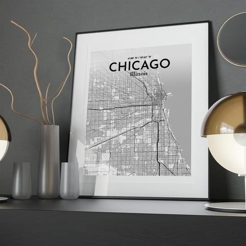 Load image into Gallery viewer, Chicago City Map Poster
