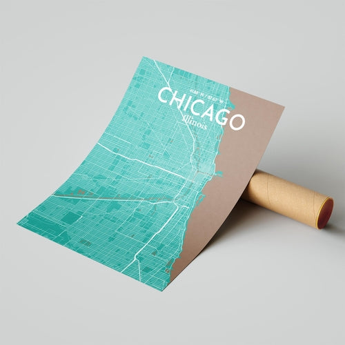 Load image into Gallery viewer, Chicago City Map Poster
