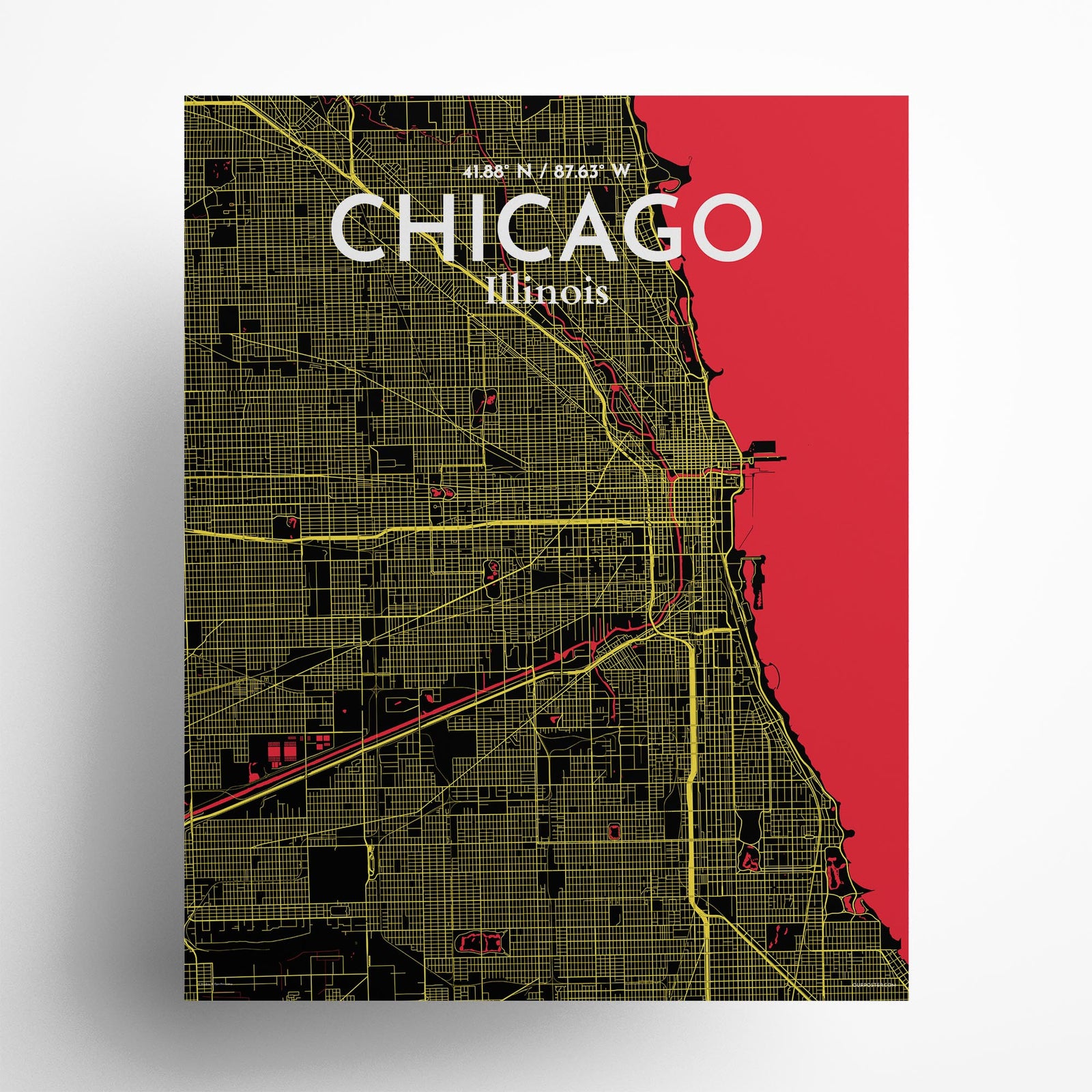 Chicago City Map Poster