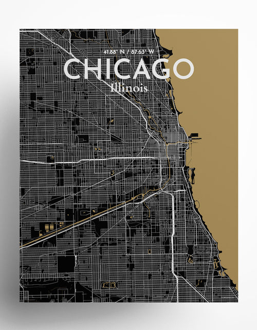 Load image into Gallery viewer, Chicago City Map Poster
