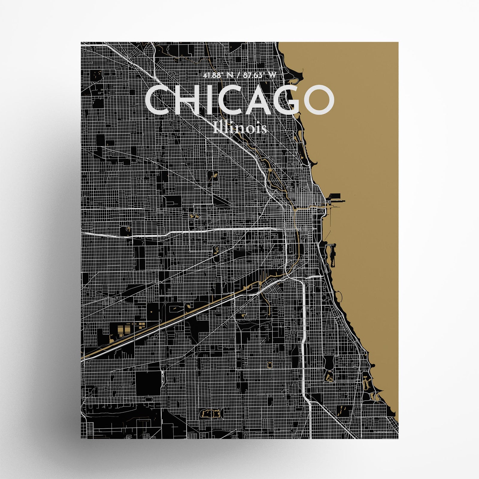 Chicago City Map Poster