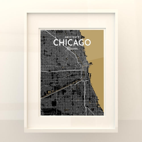 Load image into Gallery viewer, Chicago City Map Poster
