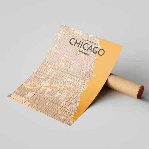 Load image into Gallery viewer, Chicago City Map Poster
