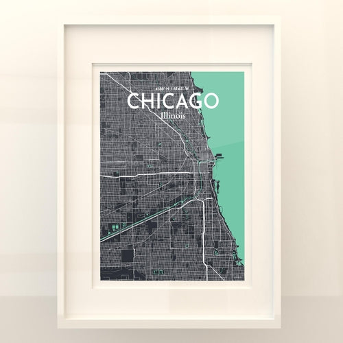 Load image into Gallery viewer, Chicago City Map Poster
