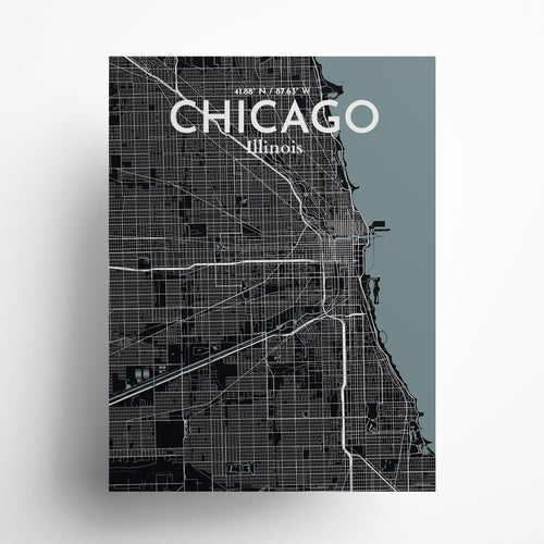 Load image into Gallery viewer, Chicago City Map Poster
