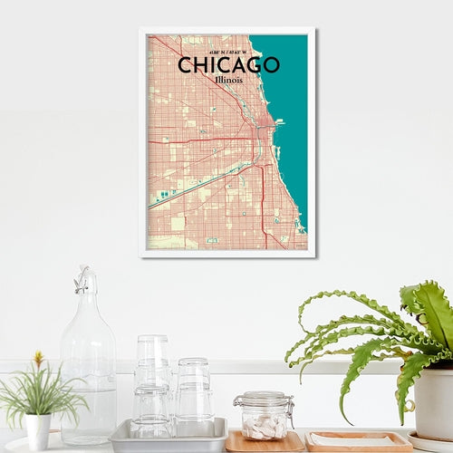 Chicago City Map Poster