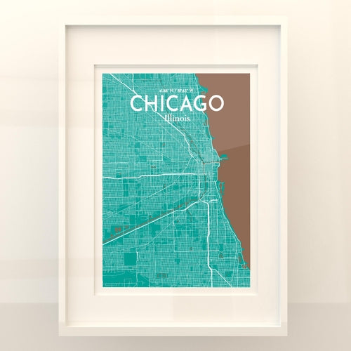 Load image into Gallery viewer, Chicago City Map Poster
