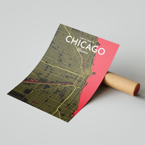 Load image into Gallery viewer, Chicago City Map Poster
