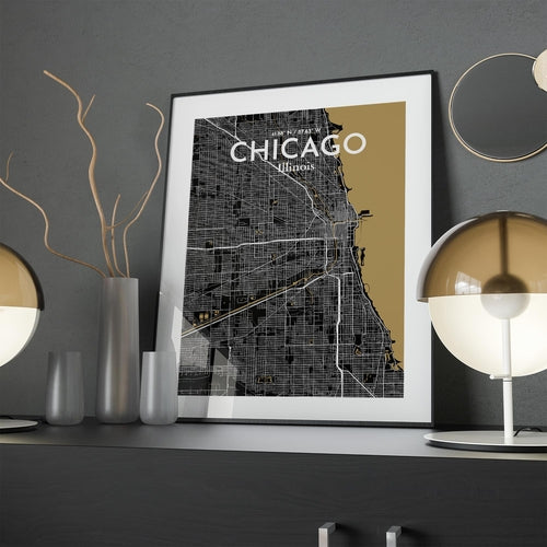 Load image into Gallery viewer, Chicago City Map Poster
