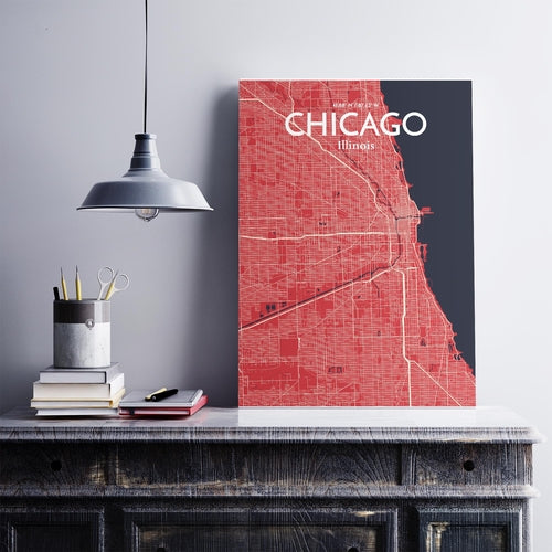 Load image into Gallery viewer, Chicago City Map Poster
