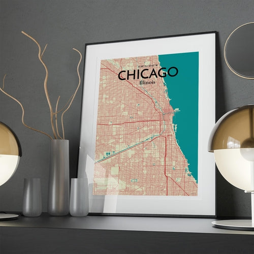 Chicago City Map Poster