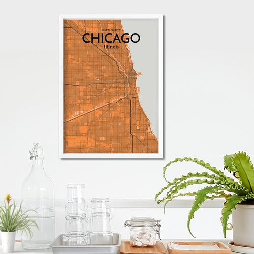 Load image into Gallery viewer, Chicago City Map Poster
