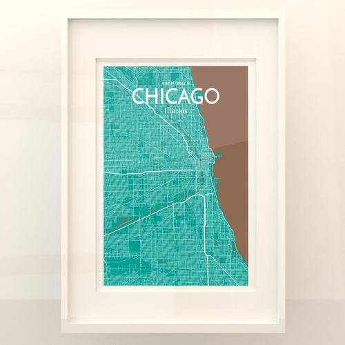 Load image into Gallery viewer, Chicago City Map Poster
