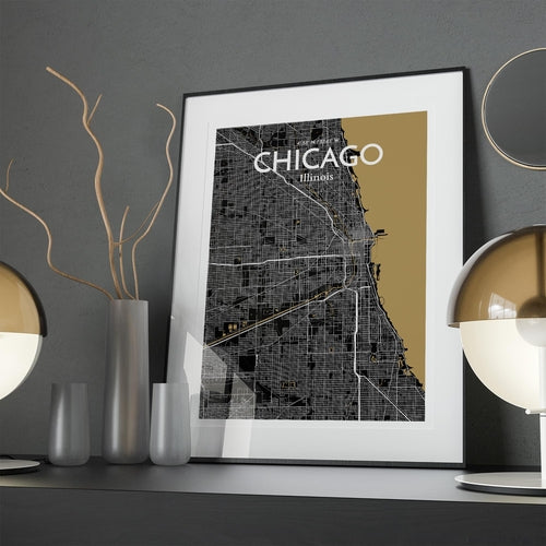 Load image into Gallery viewer, Chicago City Map Poster
