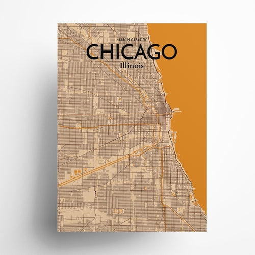 Load image into Gallery viewer, Chicago City Map Poster
