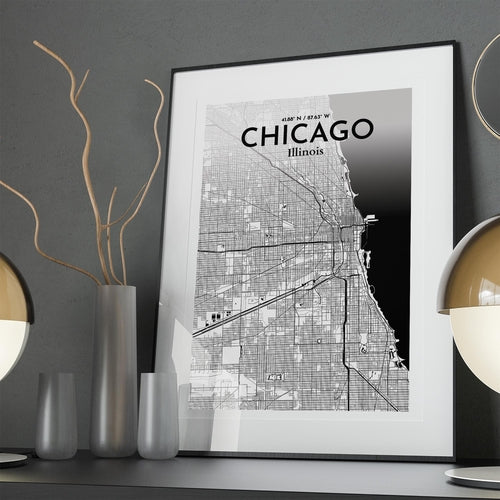 Load image into Gallery viewer, Chicago City Map Poster
