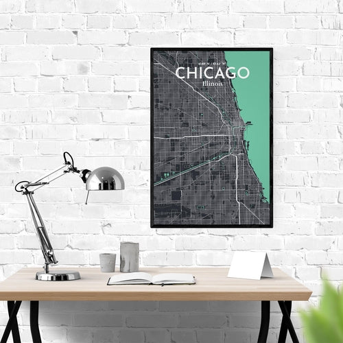 Load image into Gallery viewer, Chicago City Map Poster
