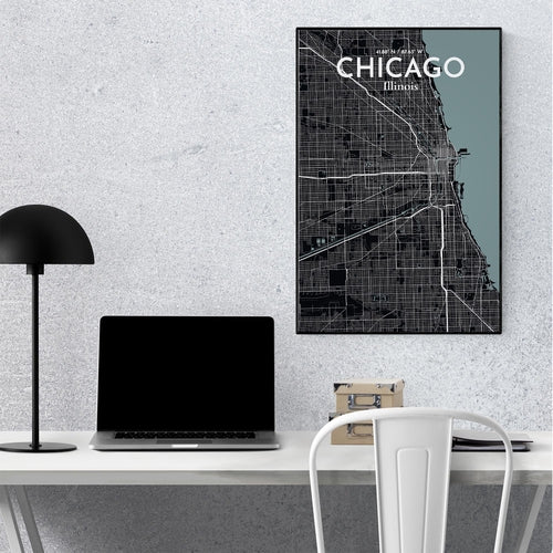 Load image into Gallery viewer, Chicago City Map Poster
