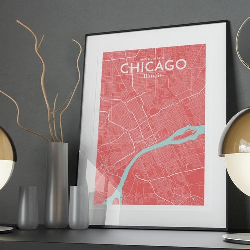 Load image into Gallery viewer, Chicago City Map Poster
