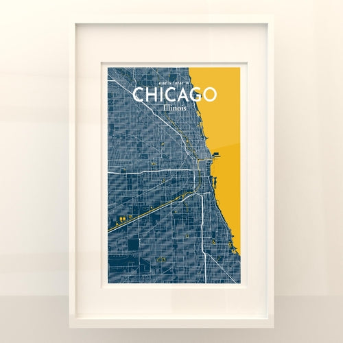 Load image into Gallery viewer, Chicago City Map Poster
