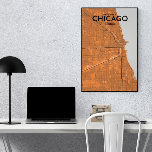 Load image into Gallery viewer, Chicago City Map Poster
