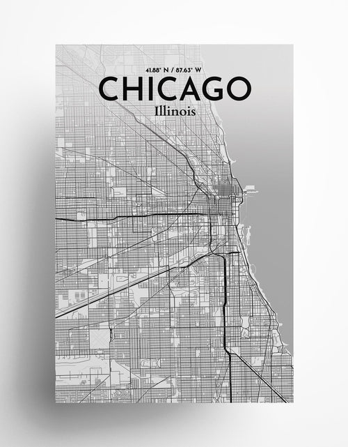 Load image into Gallery viewer, Chicago City Map Poster
