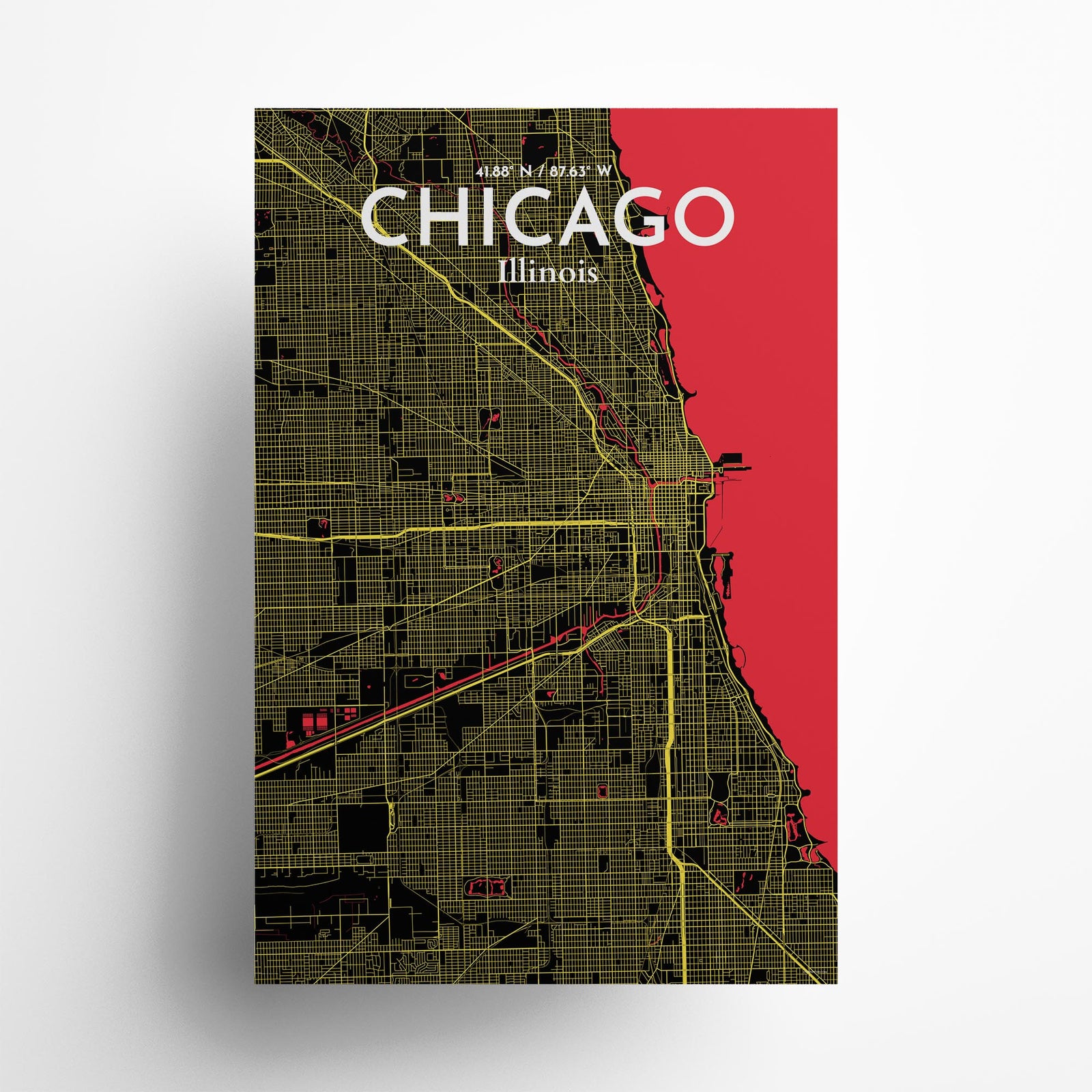 Chicago City Map Poster