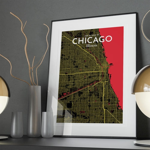 Chicago City Map Poster