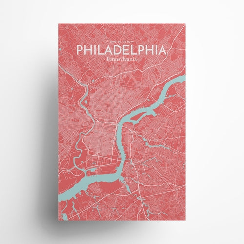 Load image into Gallery viewer, Philadelphia City Map Poster
