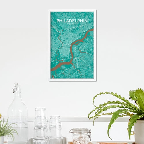 Load image into Gallery viewer, Philadelphia City Map Poster
