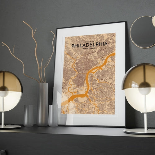 Load image into Gallery viewer, Philadelphia City Map Poster
