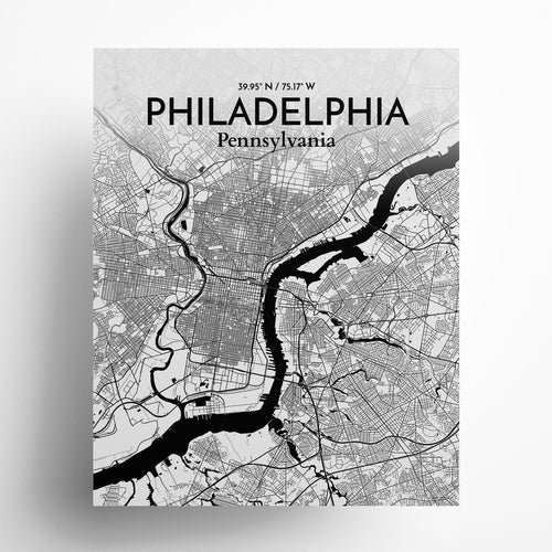 Philadelphia City Map Poster