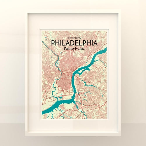 Load image into Gallery viewer, Philadelphia City Map Poster
