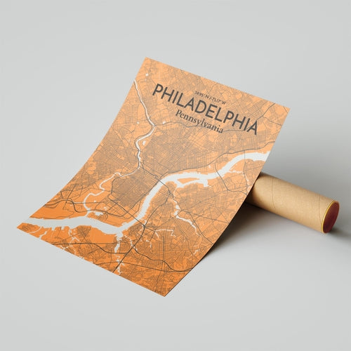 Load image into Gallery viewer, Philadelphia City Map Poster
