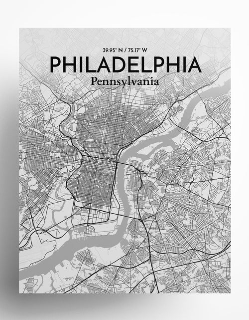 Load image into Gallery viewer, Philadelphia City Map Poster
