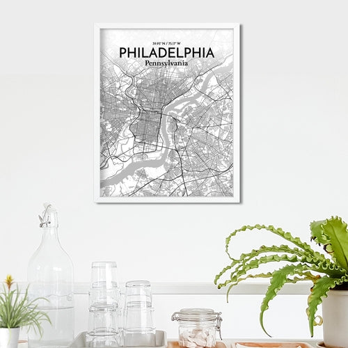 Load image into Gallery viewer, Philadelphia City Map Poster
