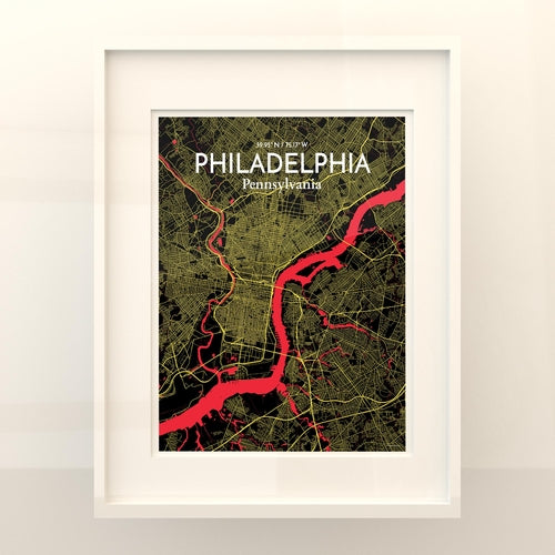 Load image into Gallery viewer, Philadelphia City Map Poster
