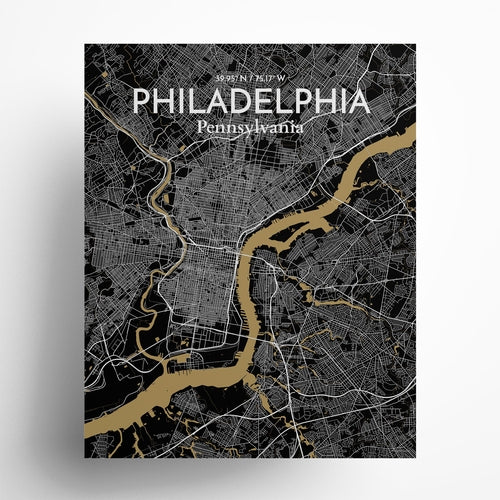 Load image into Gallery viewer, Philadelphia City Map Poster
