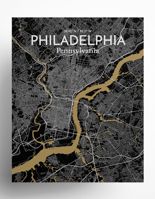 Load image into Gallery viewer, Philadelphia City Map Poster
