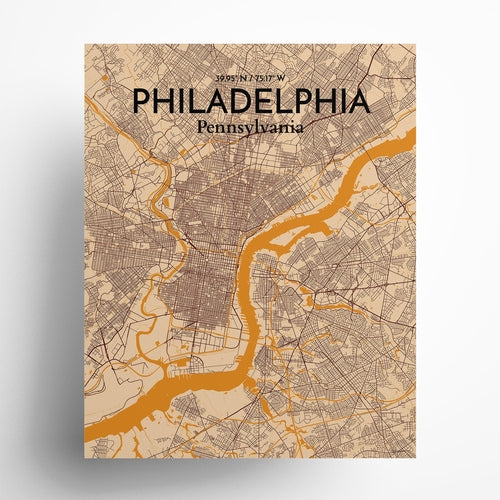 Philadelphia City Map Poster