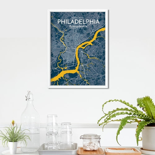 Load image into Gallery viewer, Philadelphia City Map Poster
