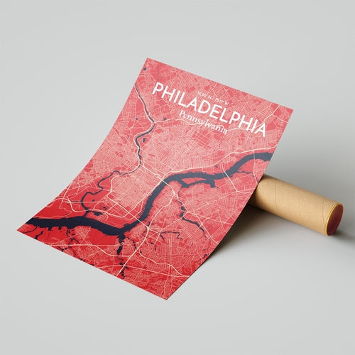 Load image into Gallery viewer, Philadelphia City Map Poster
