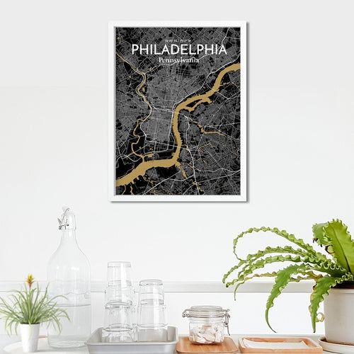 Philadelphia City Map Poster