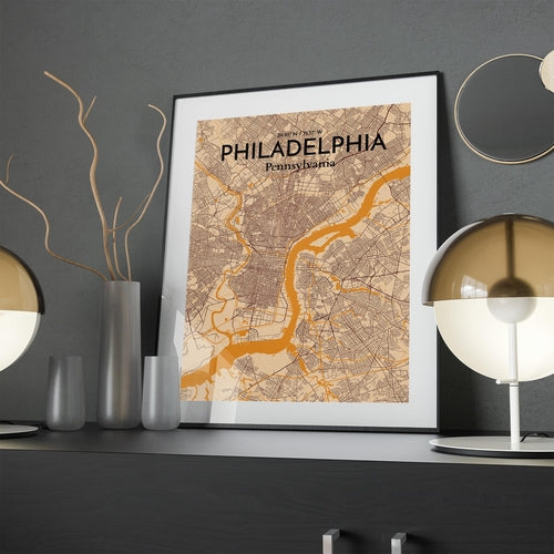 Philadelphia City Map Poster