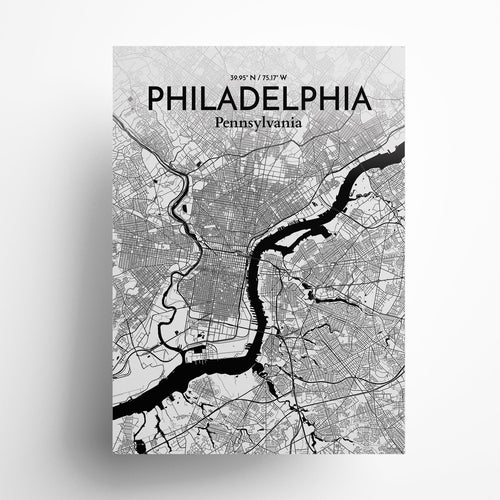 Philadelphia City Map Poster