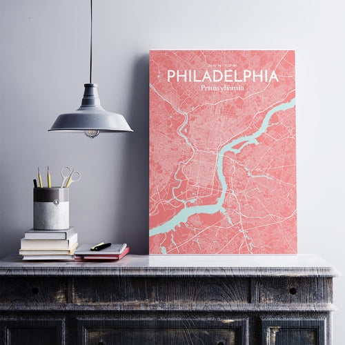 Load image into Gallery viewer, Philadelphia City Map Poster
