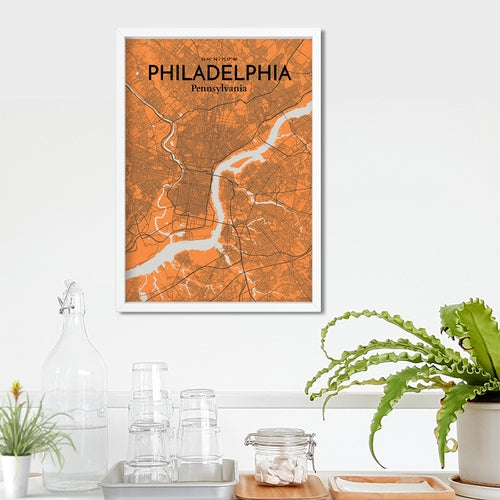 Load image into Gallery viewer, Philadelphia City Map Poster
