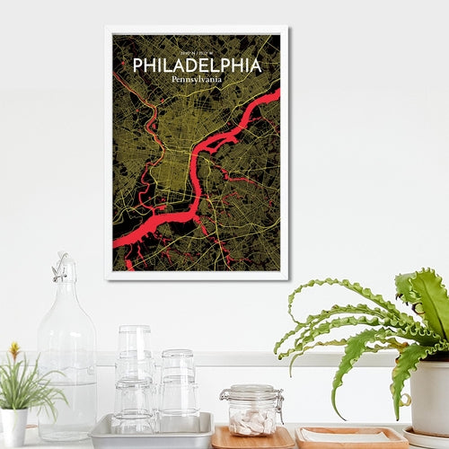 Load image into Gallery viewer, Philadelphia City Map Poster
